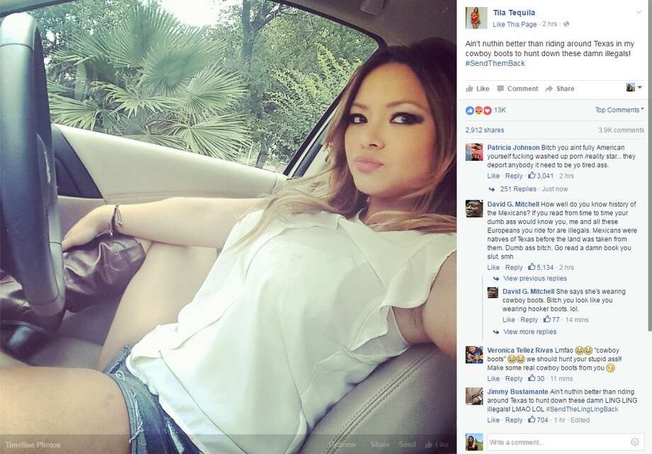 Porn Food Captions - Porn star Tila Tequila posts photo in 'cowboy boots' with ...