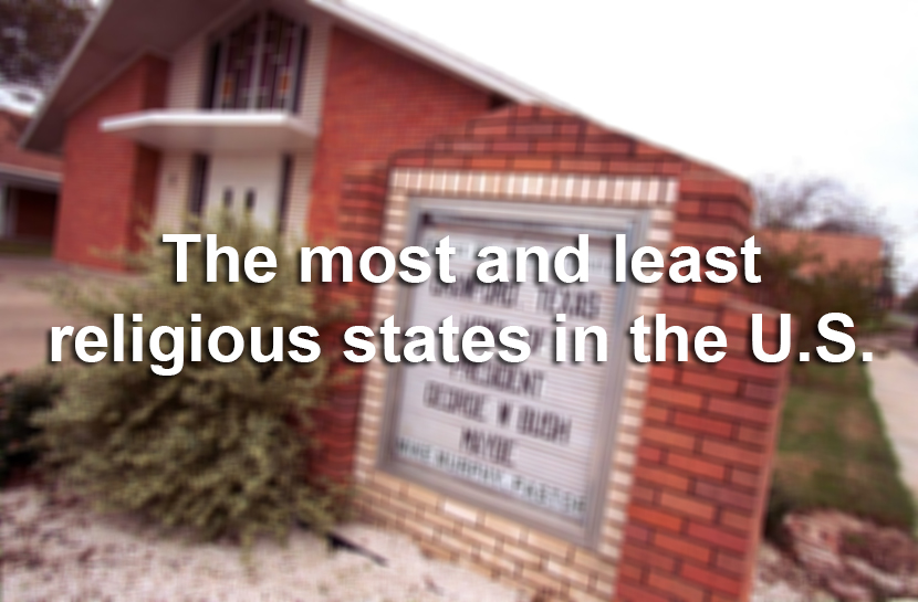 Study These are the most and least religious states in America