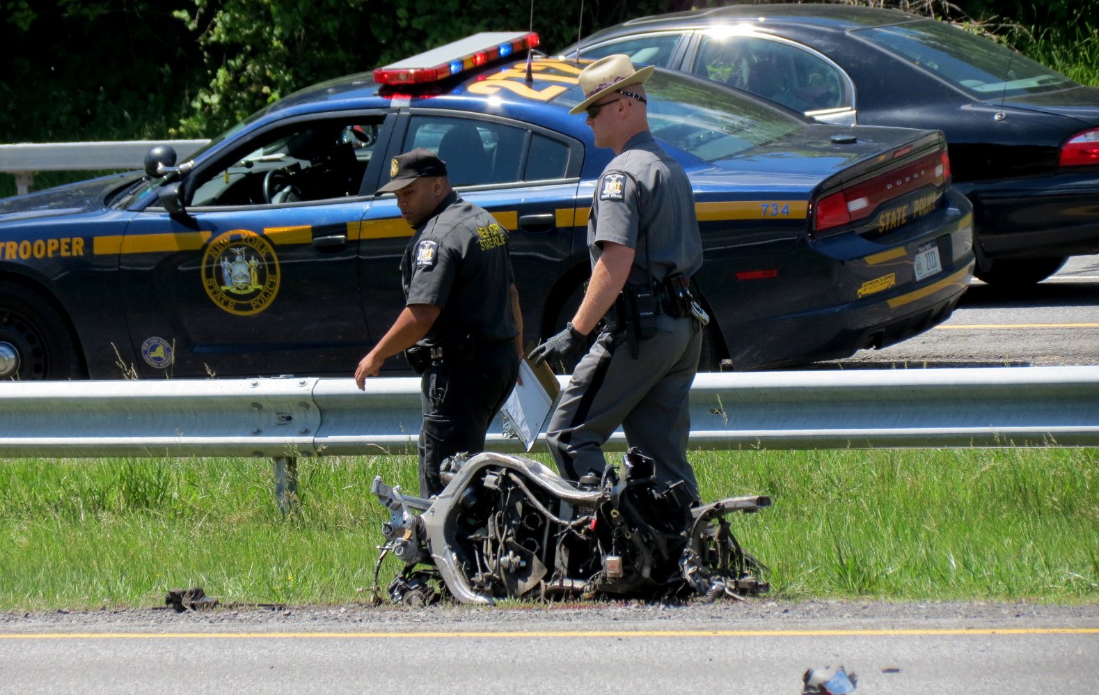 Thruway reopened at exits 21A-23 after fatal motorcycle crash