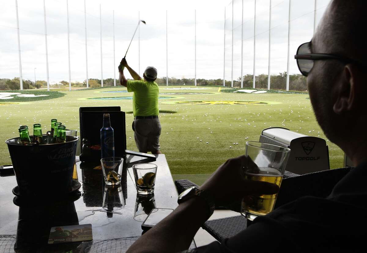 TOP GOLF For sporty types, nothing is better than a bucket of beers and a swift strike to a golf ball to break the ice. It's such a hot spot for first dates, Top Golf even wrote an article for their website about how the driving range is the perfect place for a date. If your match doesn’t match their online profile, Top Golf recommends you "pee and flee," since their restrooms are located near their exits.