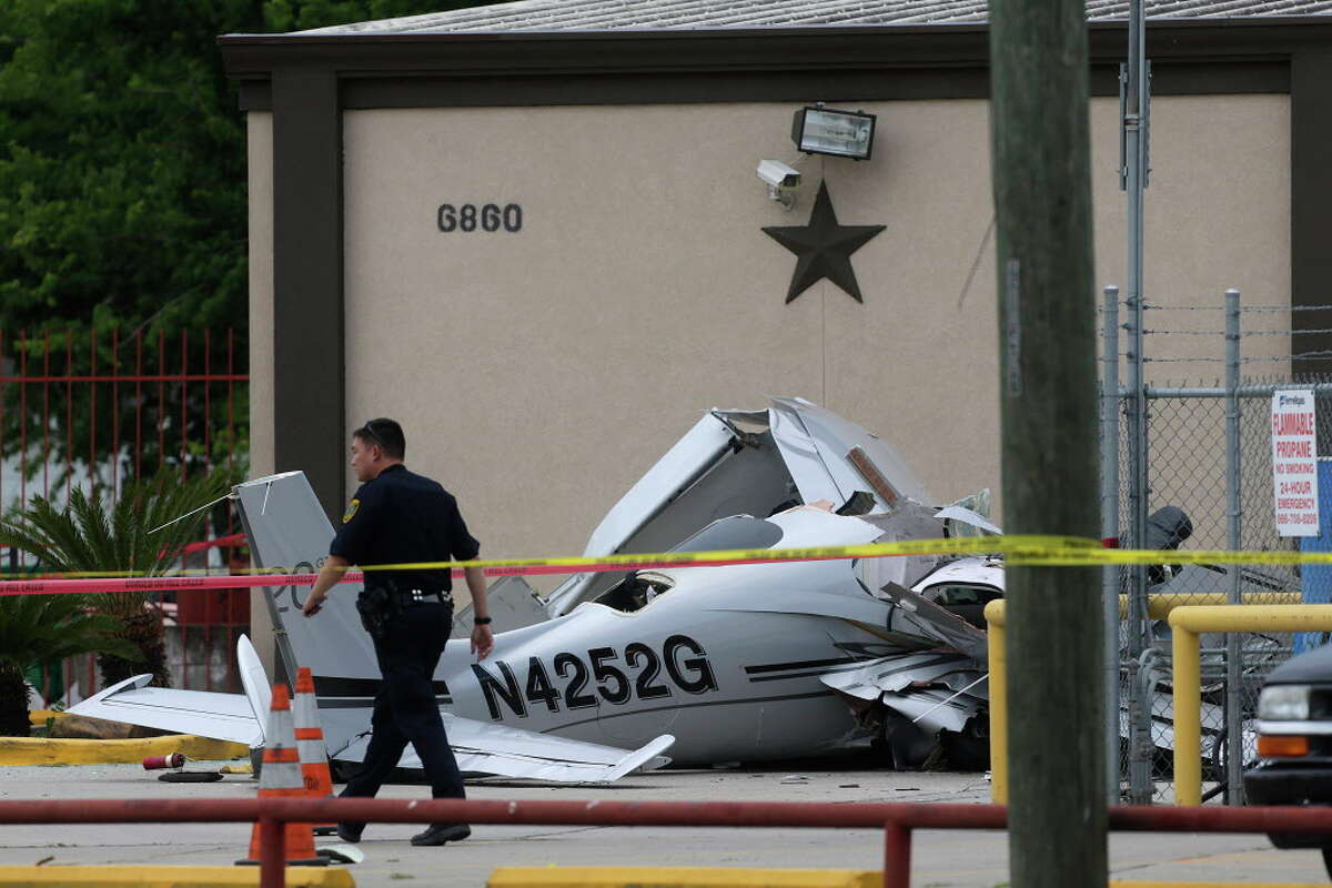 Surveillance video captures plane crash that left three dead near