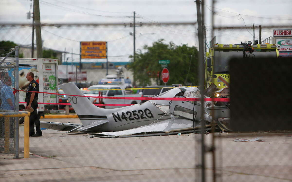 Surveillance video captures plane crash that left three dead near