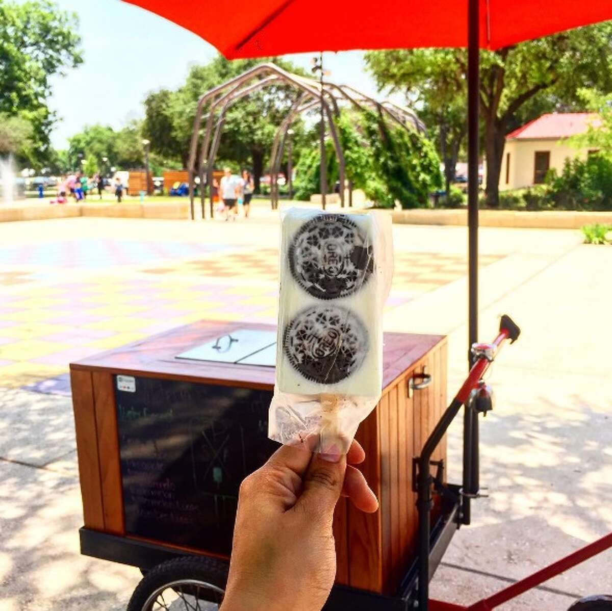 The cookies and cream paleta is a crowd and palate-pleaser due to what Rodriguez calls "food art." 