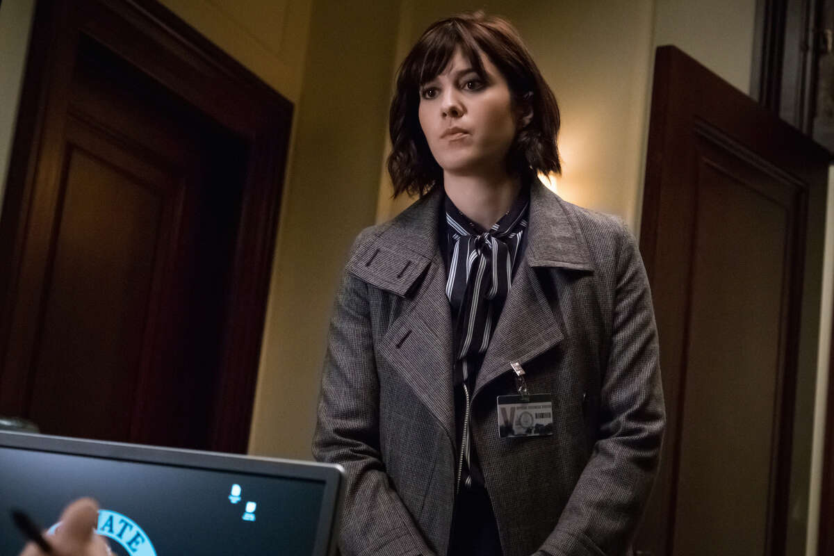 FILE - This image released by CBS shows Mary Elizabeth Winstead in a scene from "BrainDead," premiering June 13, 2016 on CBS. (Jeff Neumann/CBS via AP)