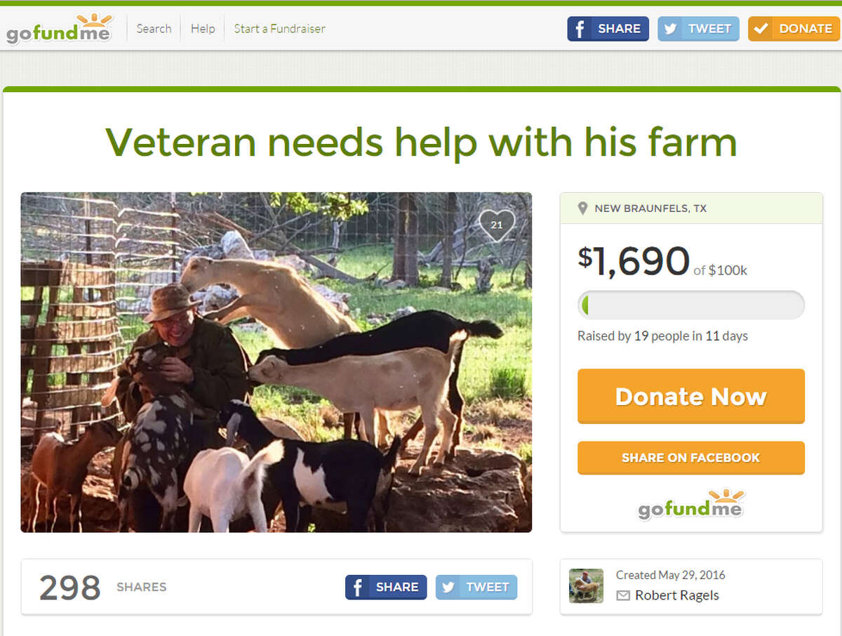 Robert Ragles, a disabled veteran, is desperate to raise money to keep his goat farm.