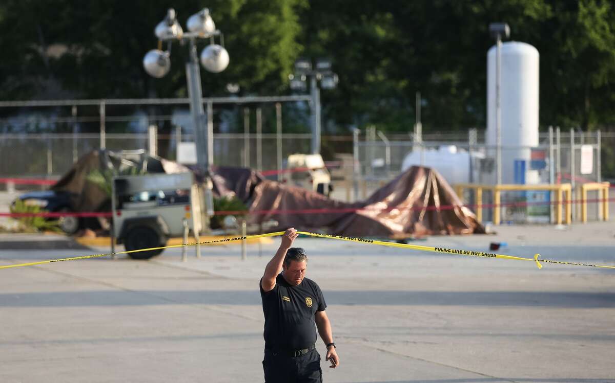 Surveillance video captures plane crash that left three dead near