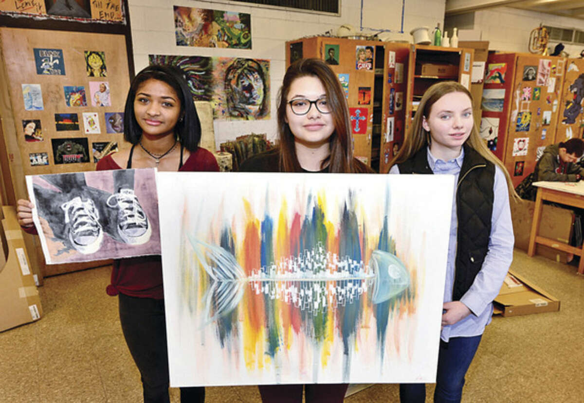 Four Norwalk High students win awards in art