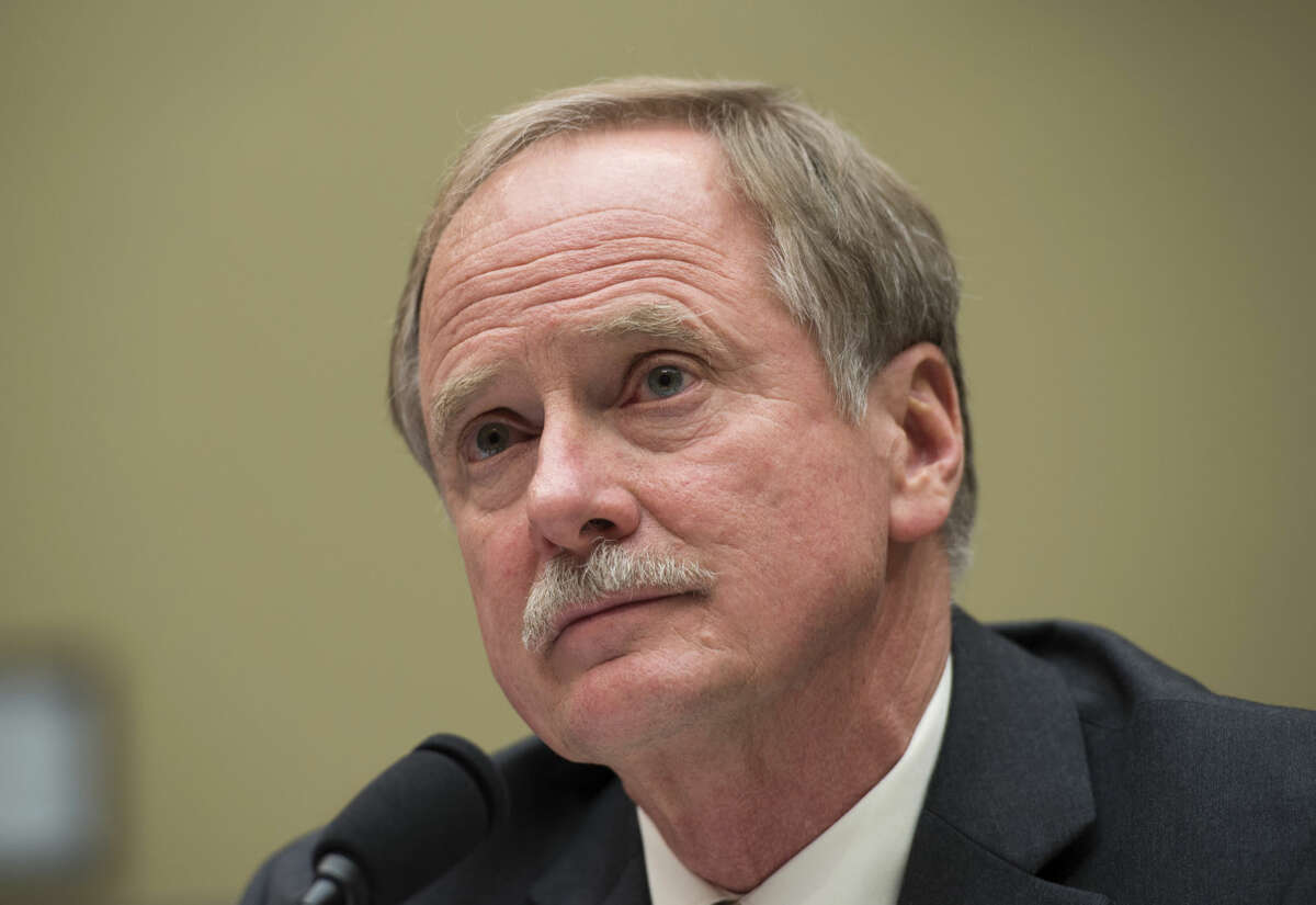 Keith Creagh, director, Department of Environmental Quality, State of Michigan, testifies on Capitol Hill in Washington, Wednesday, Feb. 3, 2016, before the House Oversight and Government Reform Committee hearing to examine the ongoing situation in Flint, Mich. Michigan should have required the city of Flint to treat its water for corrosion-causing elements after elevated lead levels were first discovered in the city's water a year ago, the state's top environmental regulator says in testimony prepared for congressional hearing. (AP Photo/Molly Riley)