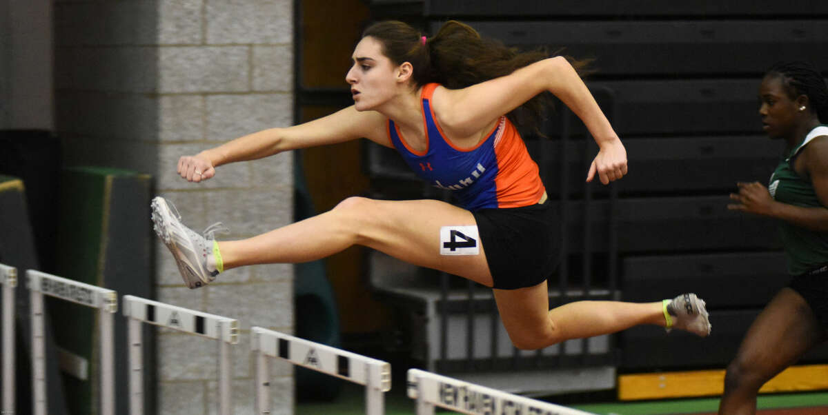 Hour photo/John Nash - Photos from Thursday night's FCIAC Indoor Track Championship meet in New Haven.