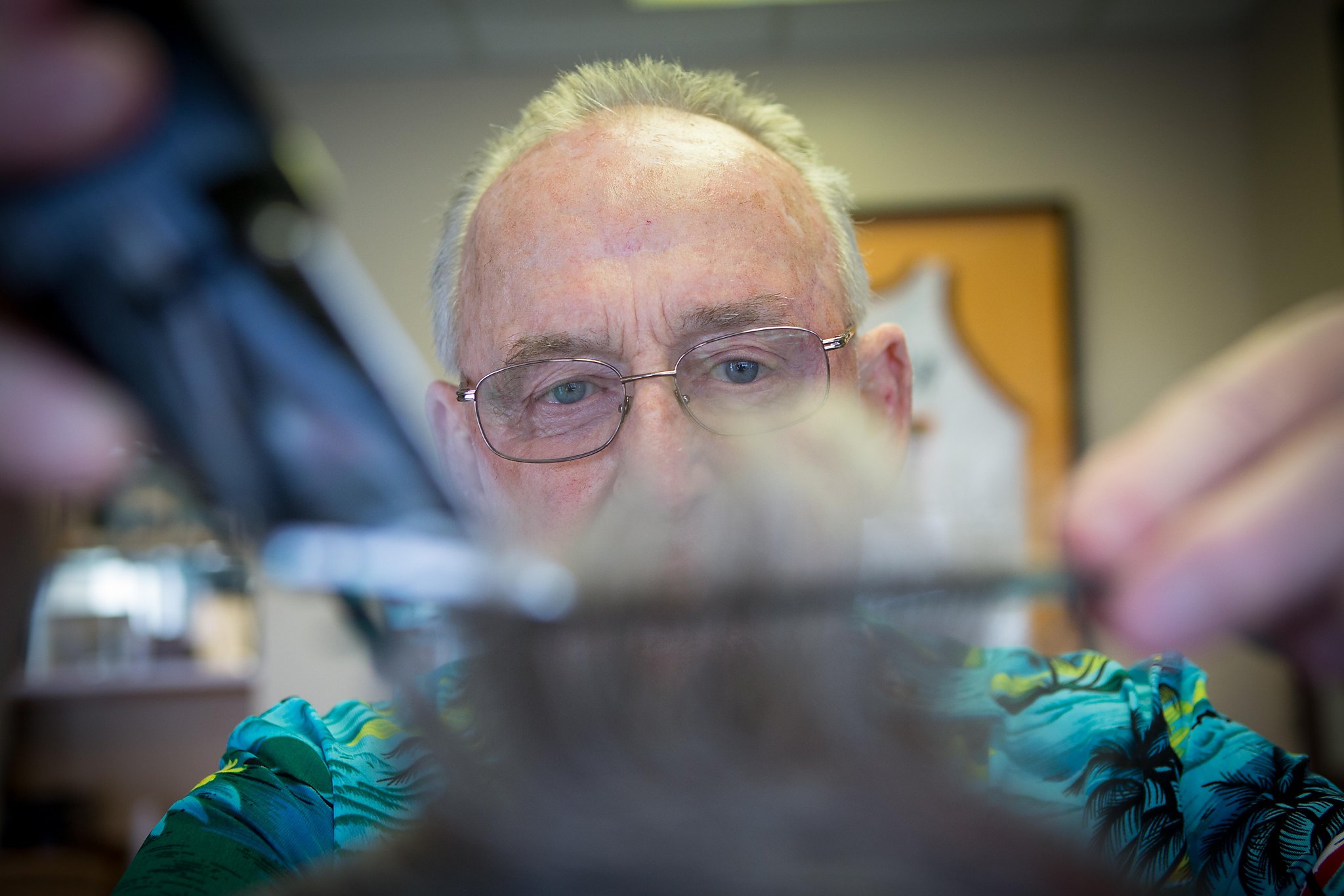 He didn’t cut it short: Barber hanging it up after 60 years