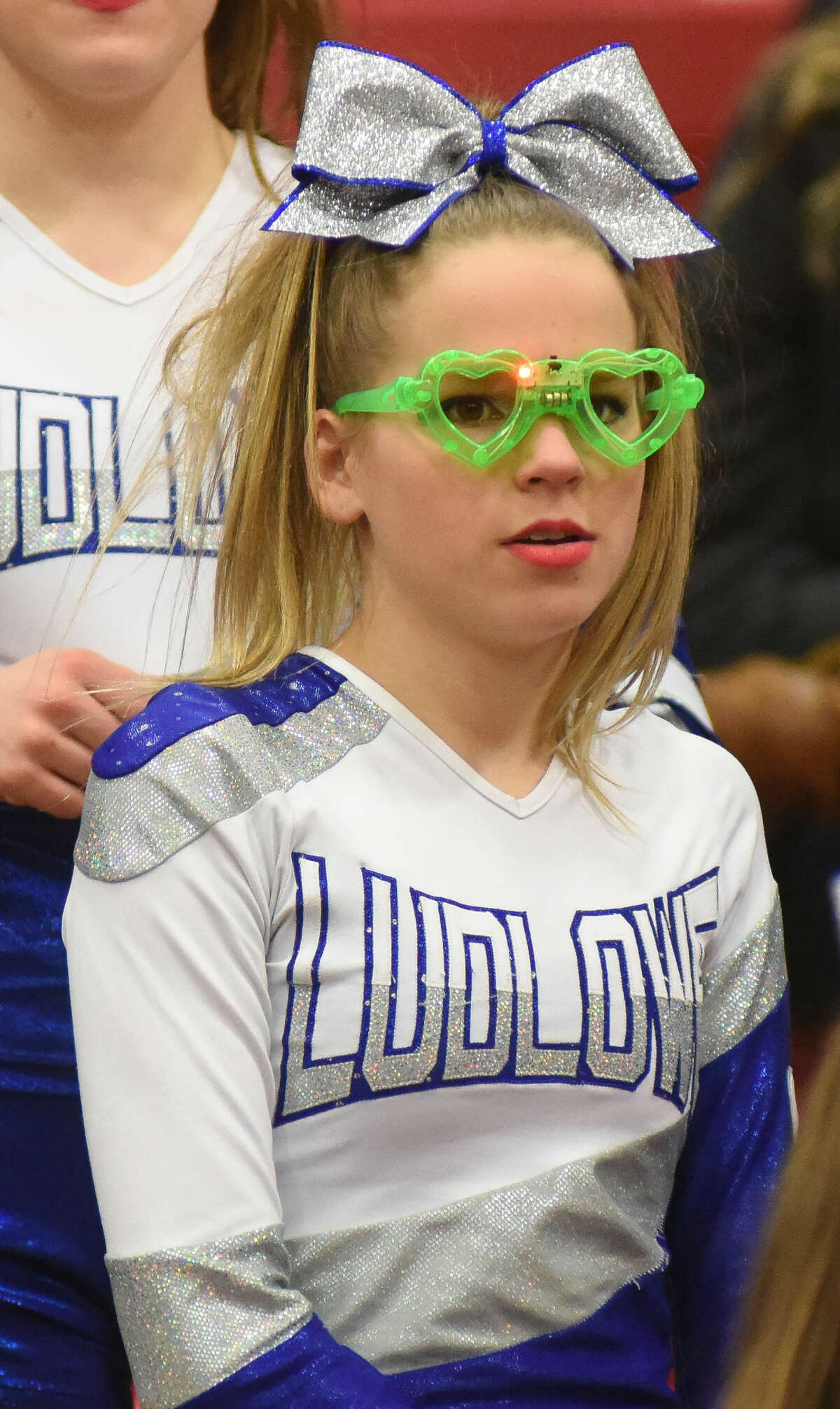 Hour photo/John Nash - A photo album from Saturday's FCIAC Cheerleading Championship competition at Fairfield Warde.