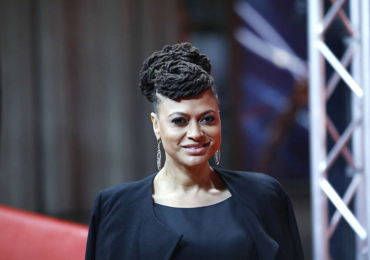 Director Ava Duvernay poses for photographers on the red carpet for the film Selma at the 2015 Berlinale Film Festival in Berlin, Tuesday,Feb. 10, 2015. (AP Photo/Markus Schreiber)