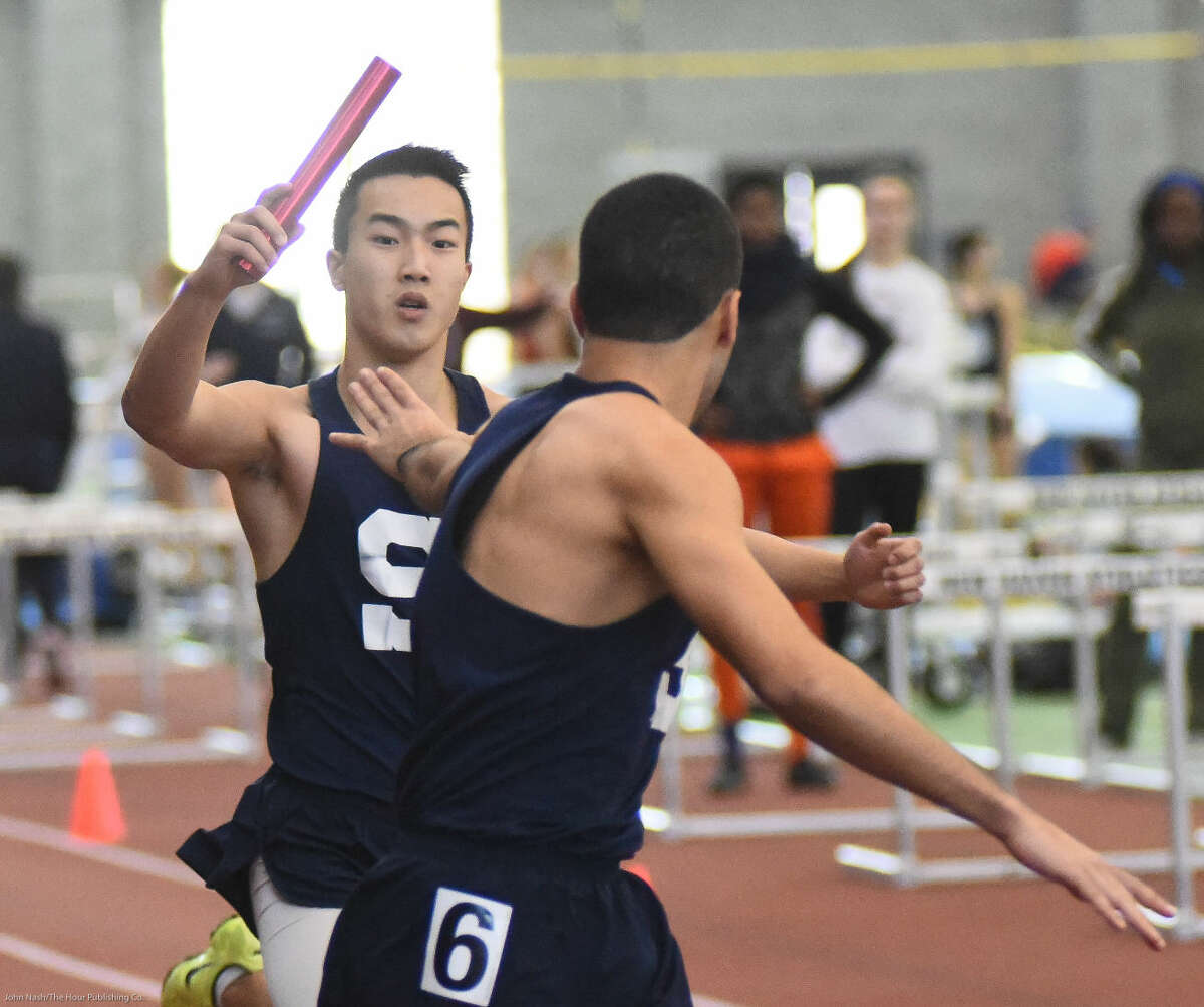 Hour photo/John Nash - Action from the State Open Track Championship meet.