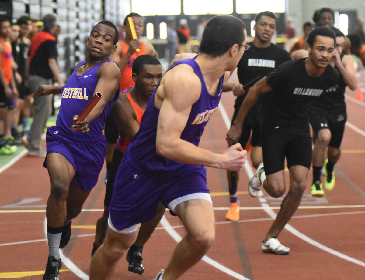 Hour photo/John Nash - Action from the State Open Track Championship meet.