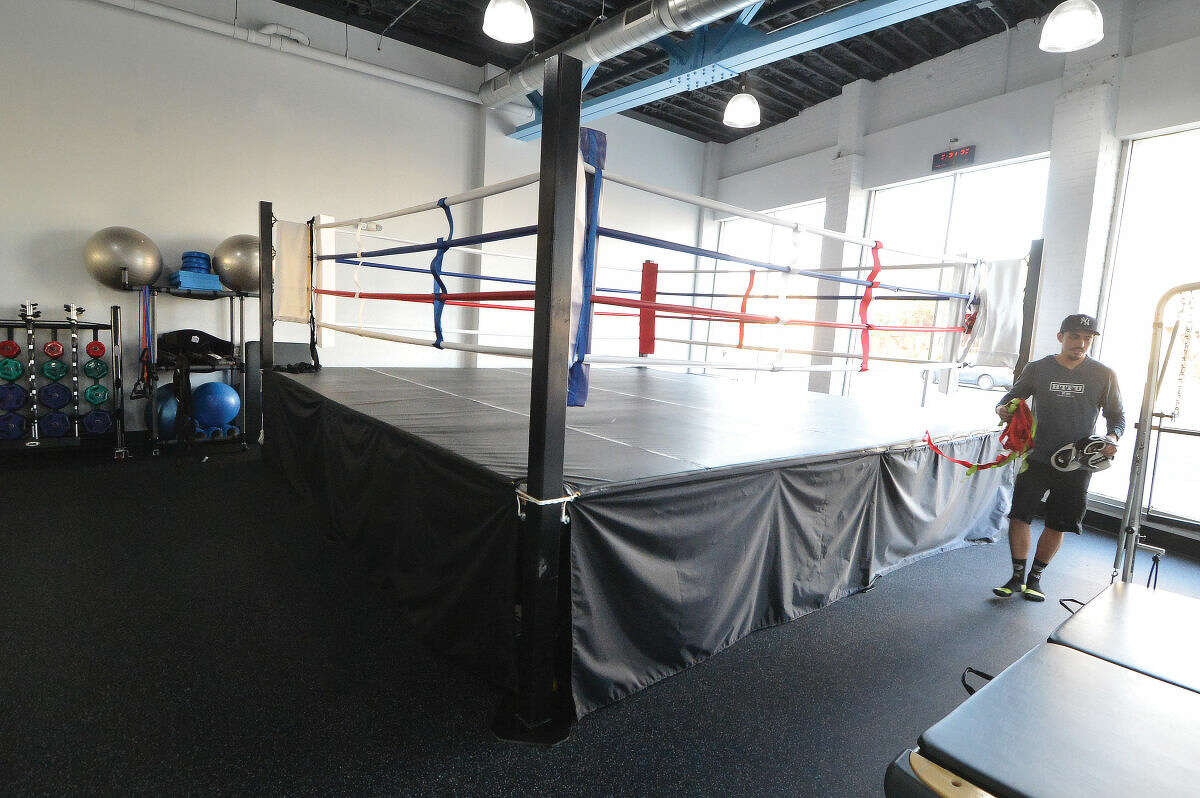 Hour Photo/Alex von Kleydorff The Boxing Ring at Next Generation Fitness on West Ave.