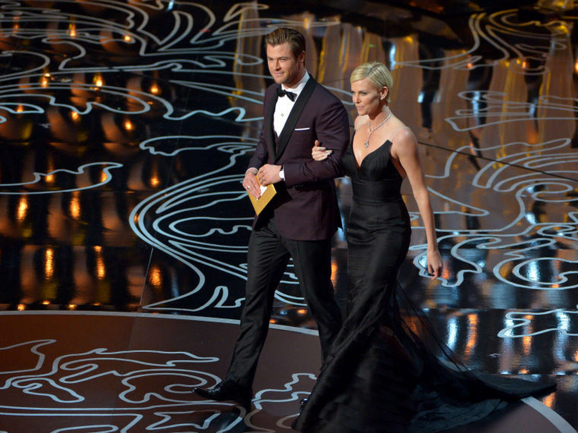 Chris Hemsworth, Charlize Theron - 86th Academy Awards, image size:1920x1440