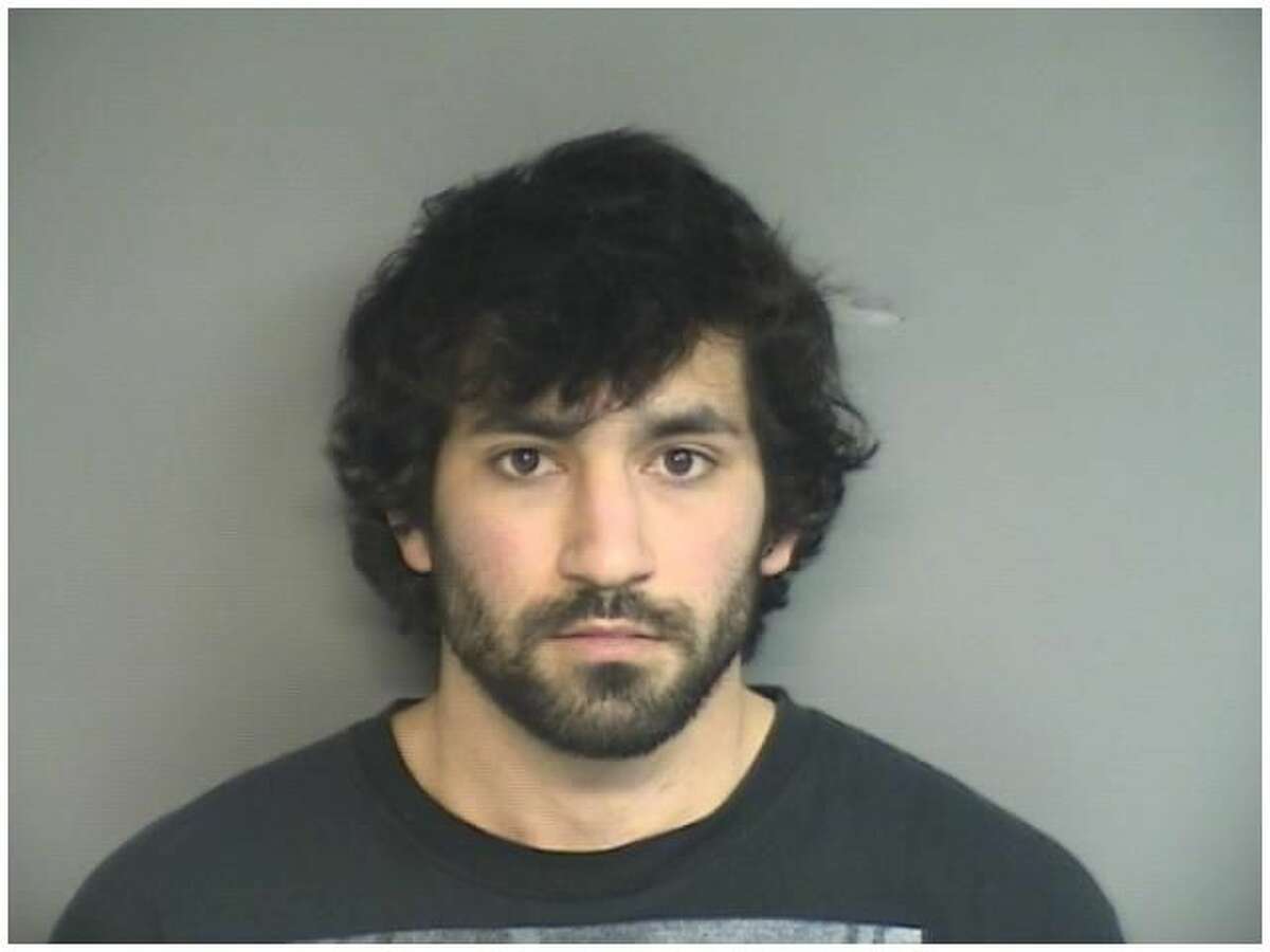This booking photo provided by the Stamford Police Department shows alleged graffiti vandal Michael Fanali. 