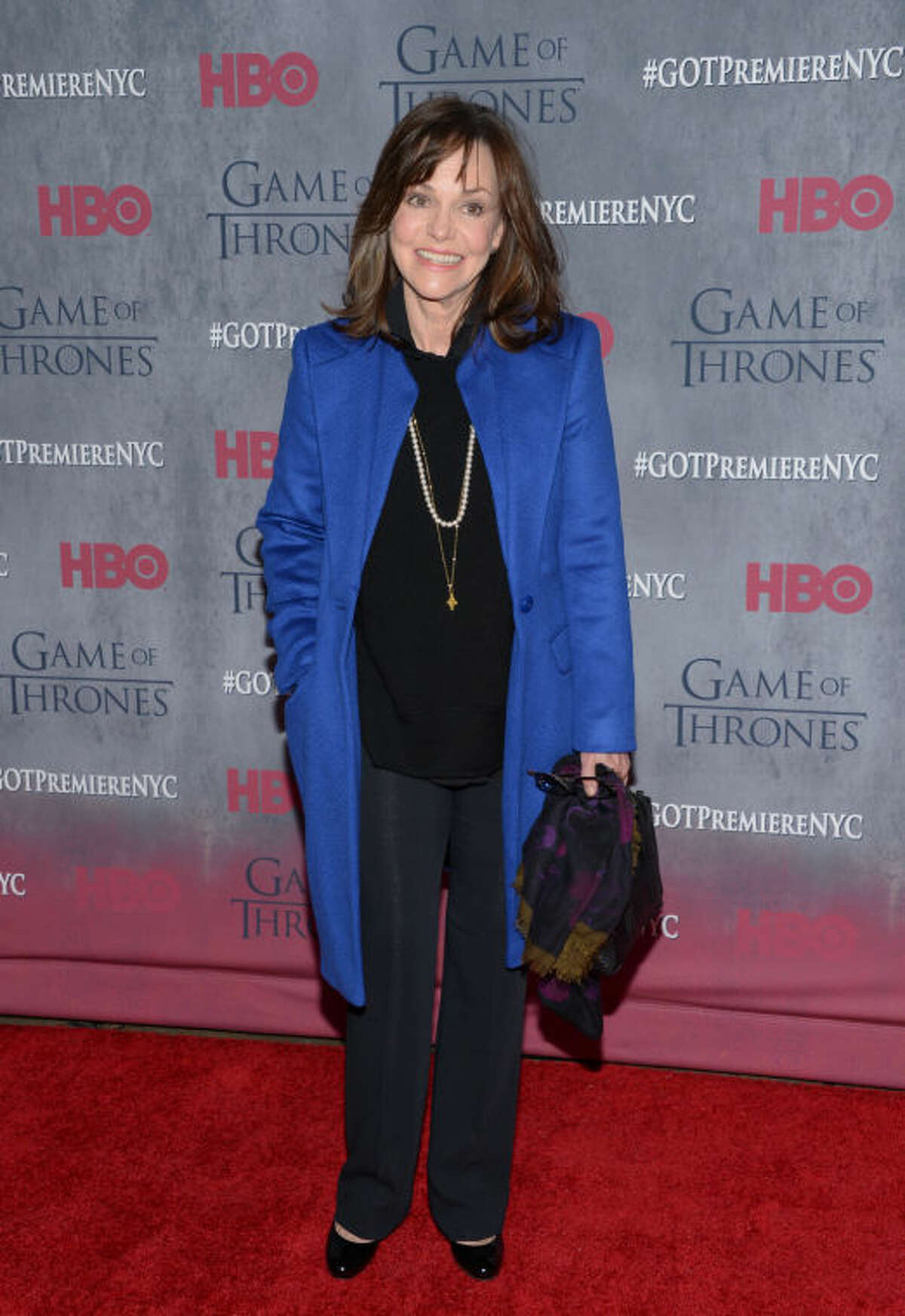 Actress Sally Fields attends HBO's "Game of Thrones" fourth season premiere at Avery Fisher Hall on Tuesday, March 18, 2014 in New York. (Photo by Evan Agostini/Invision/AP)