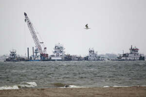 Oil spill cleanup impedes major Texas ship channel