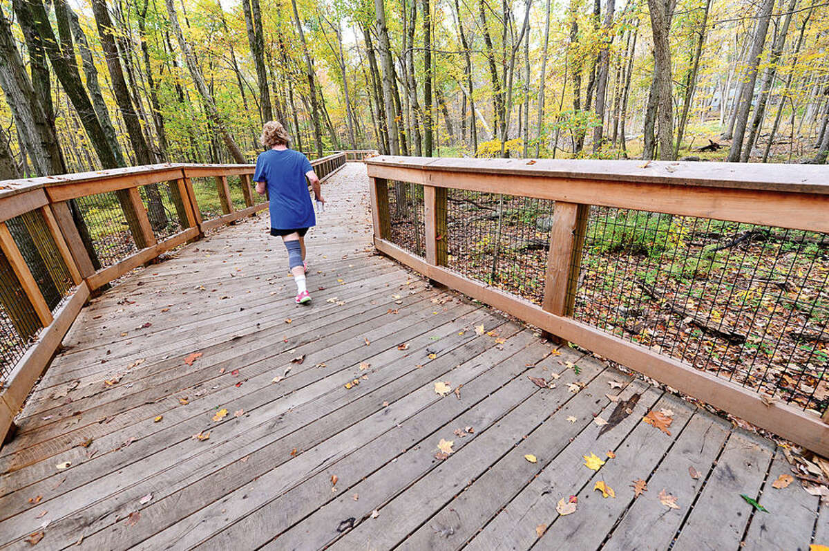 Supporters of the Norwalk River Valley Trail (NRVT) made the official announcement of the opening of a new section of the east-side "Wilton Loop" Saturday.
