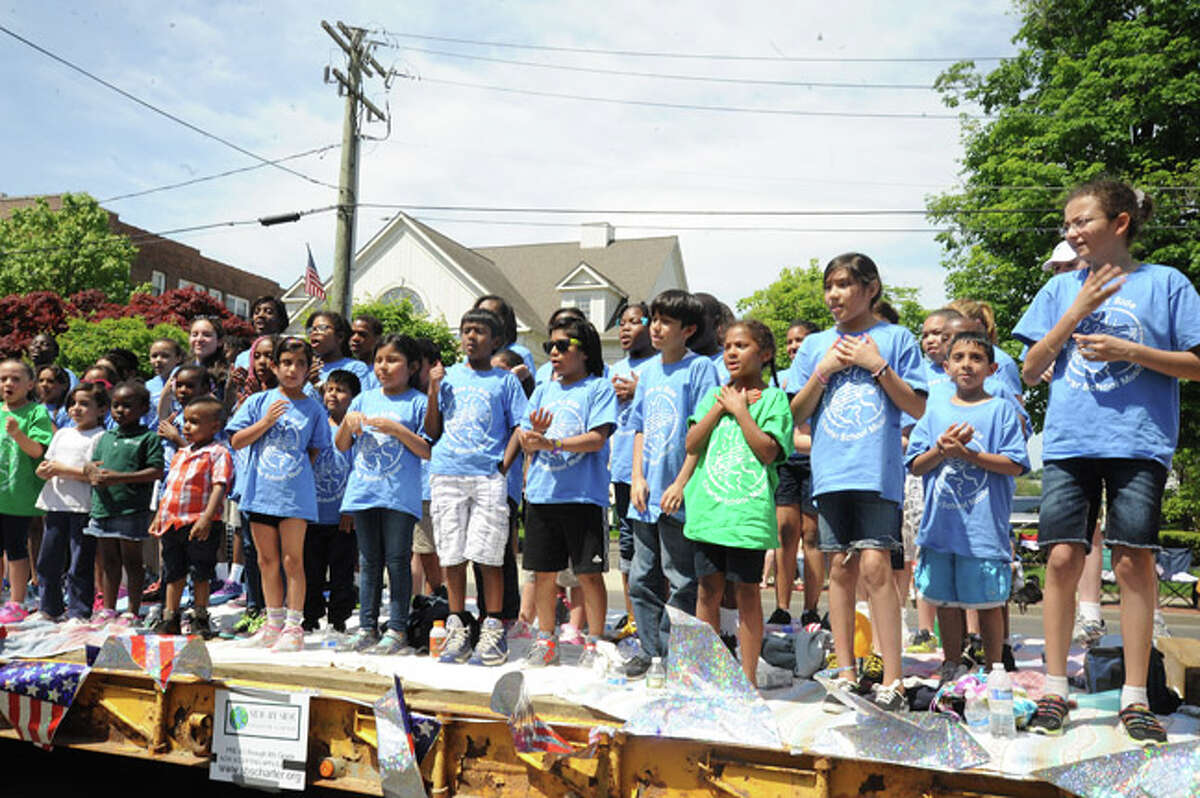 Side by Side School at the Norwalk Memorial Day Parade. Hour photo/Matthew Vinci