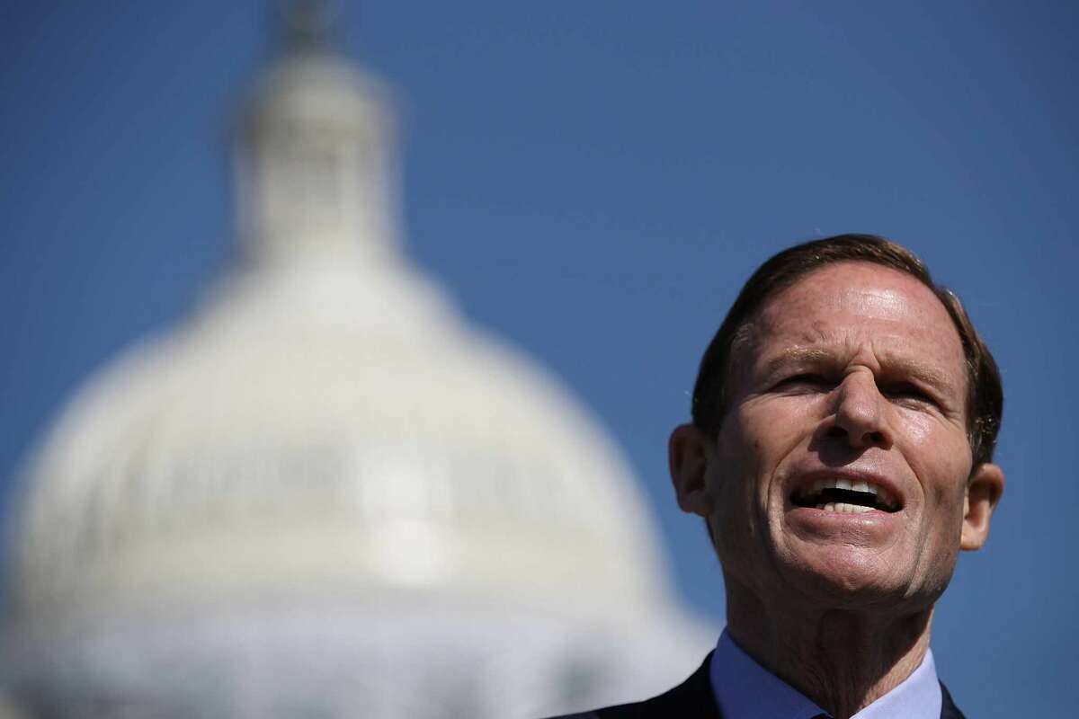 A Quinnipiac University poll released Tuesday, June 7, 2016 gives Sen. Richard Blumenthal, D-Conn. a 2-1 lead over his Republican challengers. (Photo: Win McNamee)