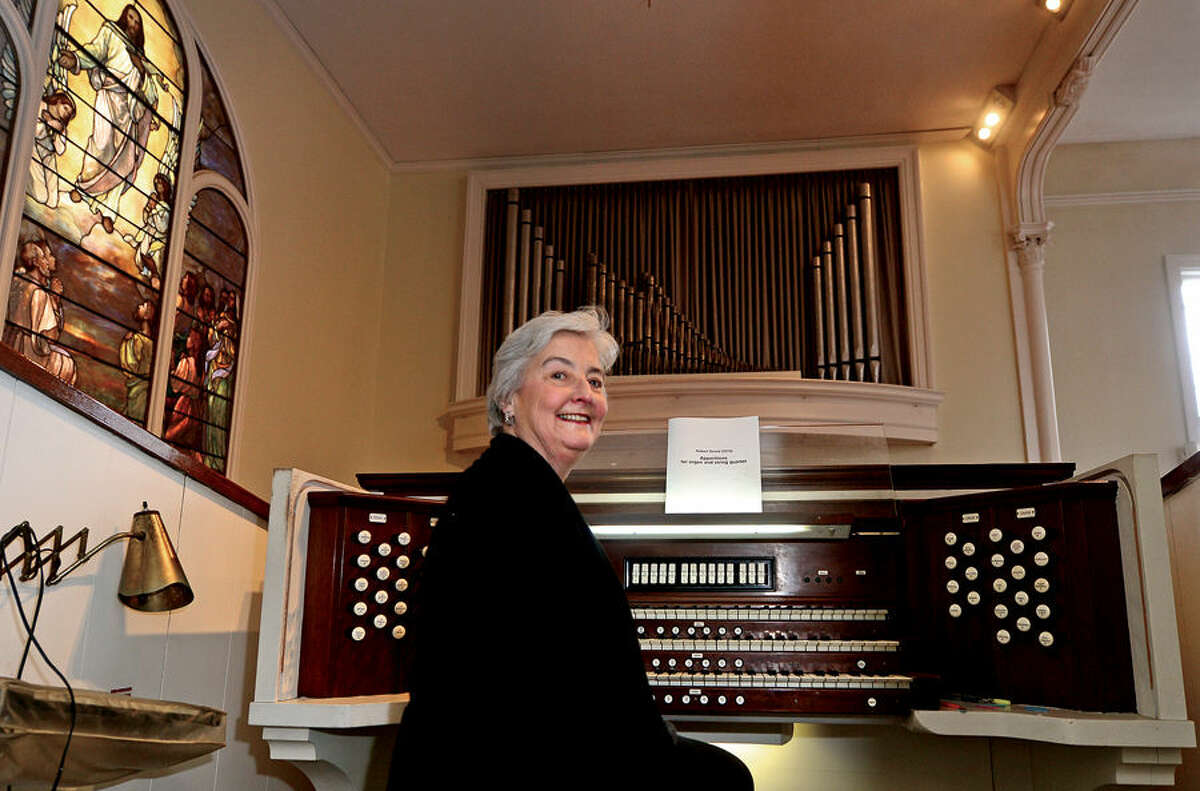 Hour photo / Erik Trautmann Organist Eileen Hunt and The Congregational Church at Green’s Farms will be celebrating the 50th anniversary of the organ.
