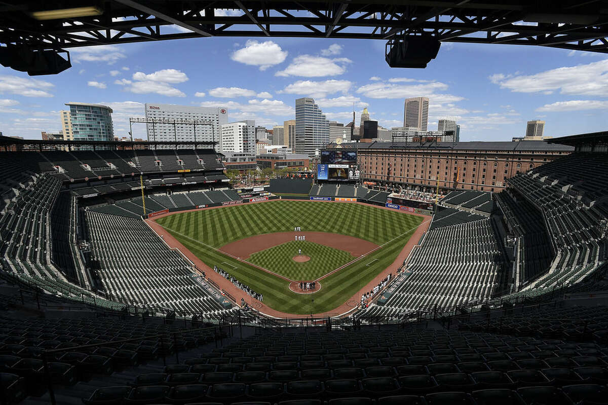 Empty stadium for Baltimore Orioles