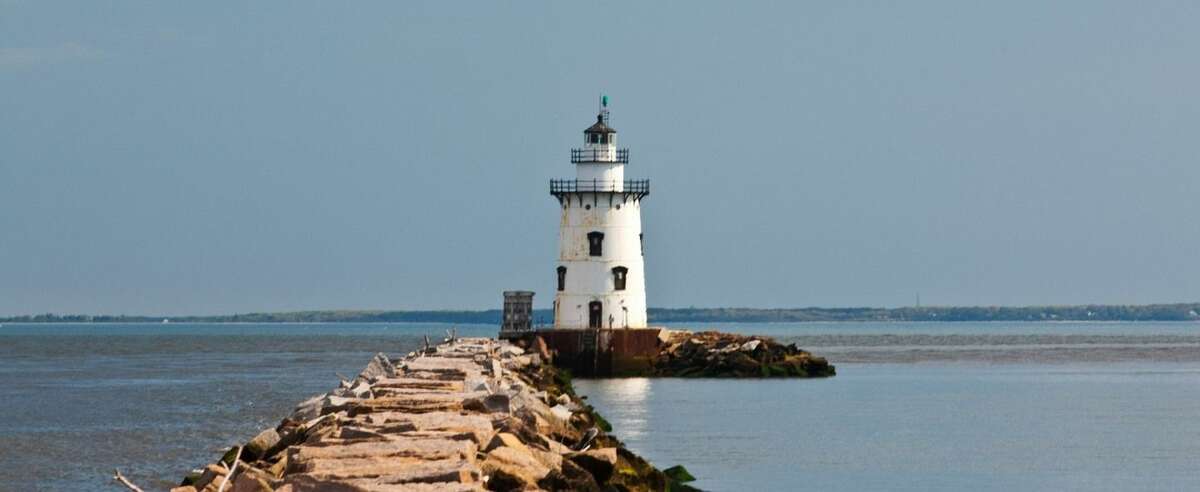 Outer Saybrook Breakwater Lighthouse featured on Connecticut license plates www.toptenrealestatedeals.com