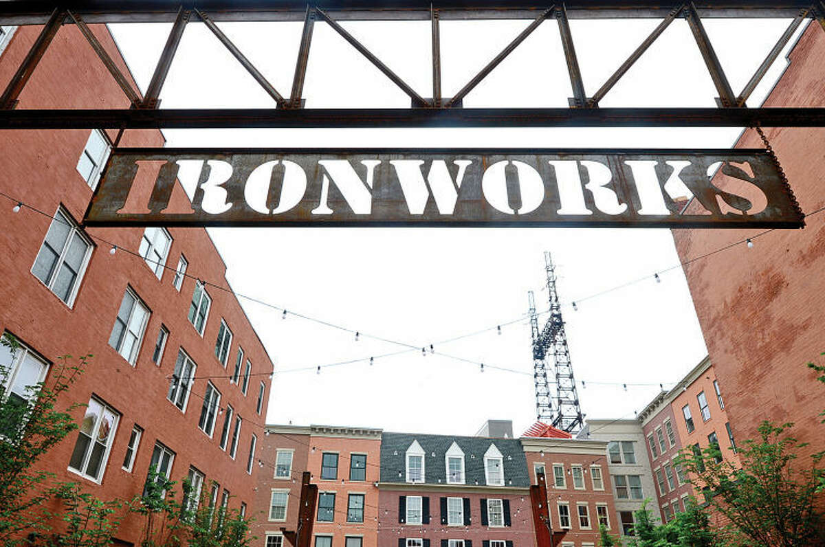Hour photo / Erik Trautmann Ironworks, a multi-use development in the heart of SoNo, is nearly complete.