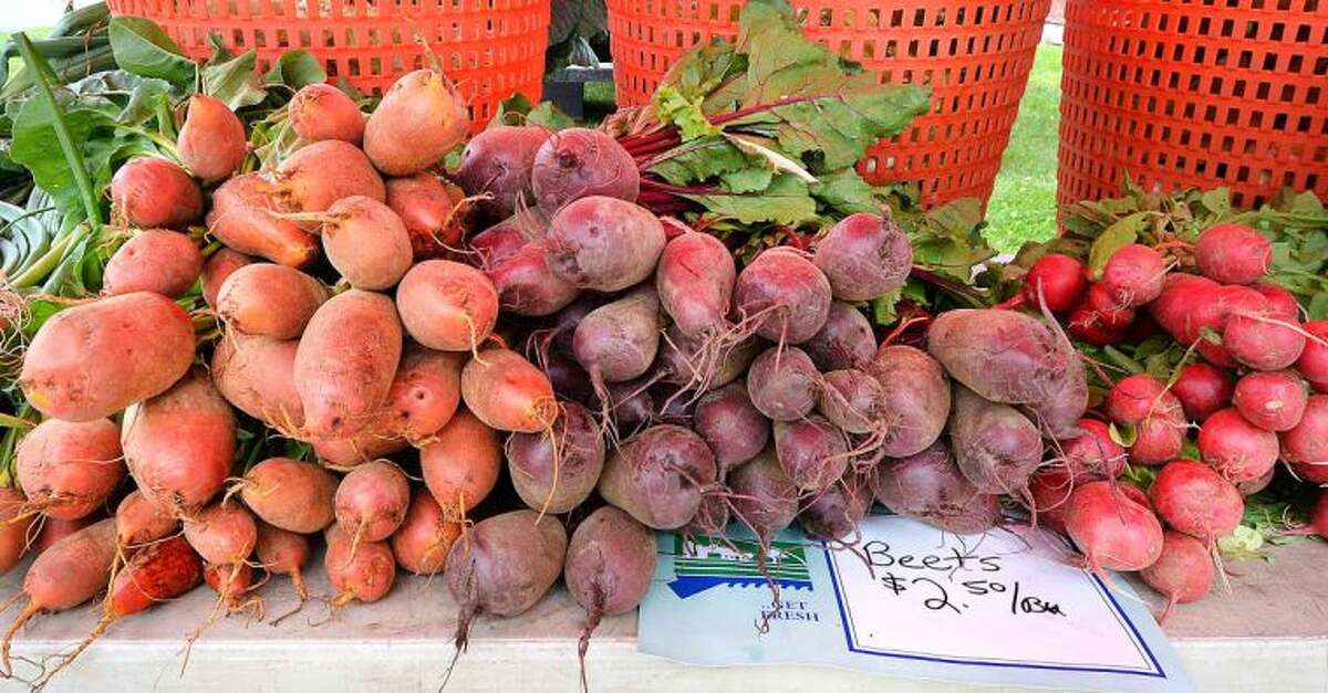 Beets of all kinds from Gazy Brothers Farm at Wilton Farmers Market.