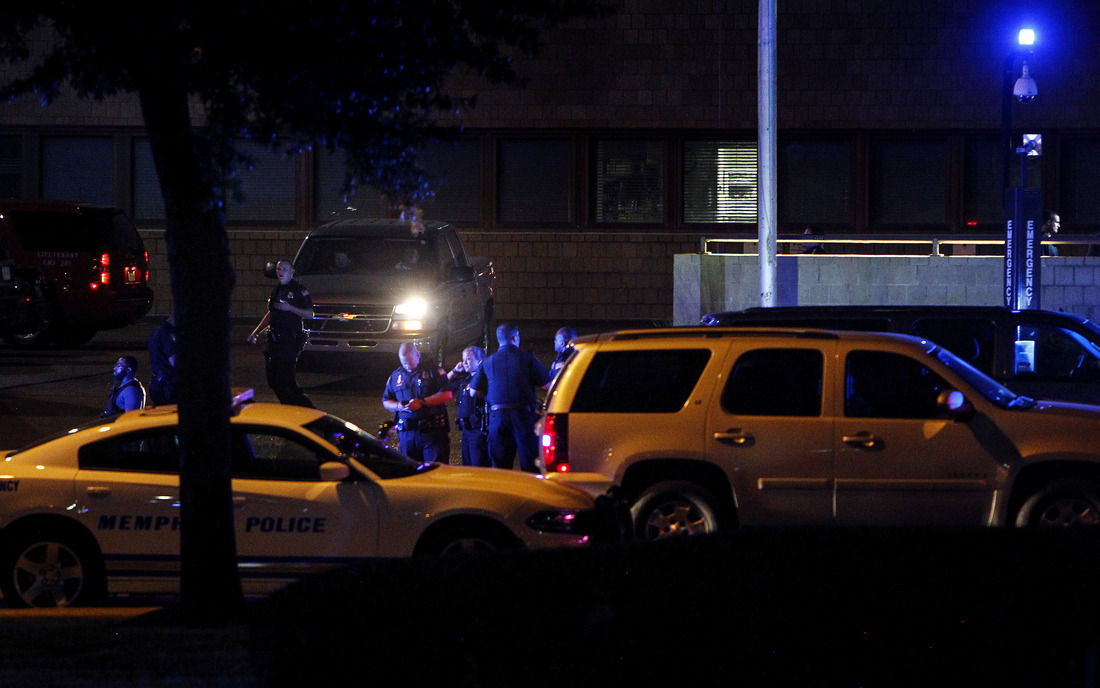 Manhunt underway for suspect in officer's fatal shooting