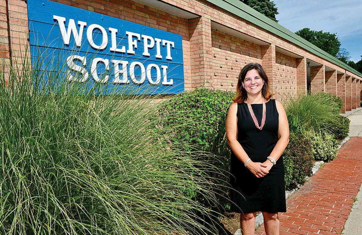 Hour photo / Erik Trautmann Dr. Jenna Masone, the new principal of Wolfpit Elementary School.