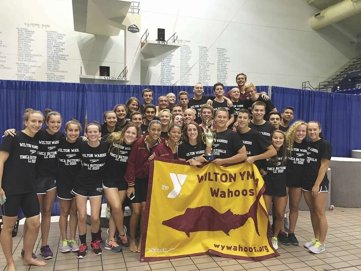 Wilton Y Wahoos' boys swimming wins a 4th straight national title
