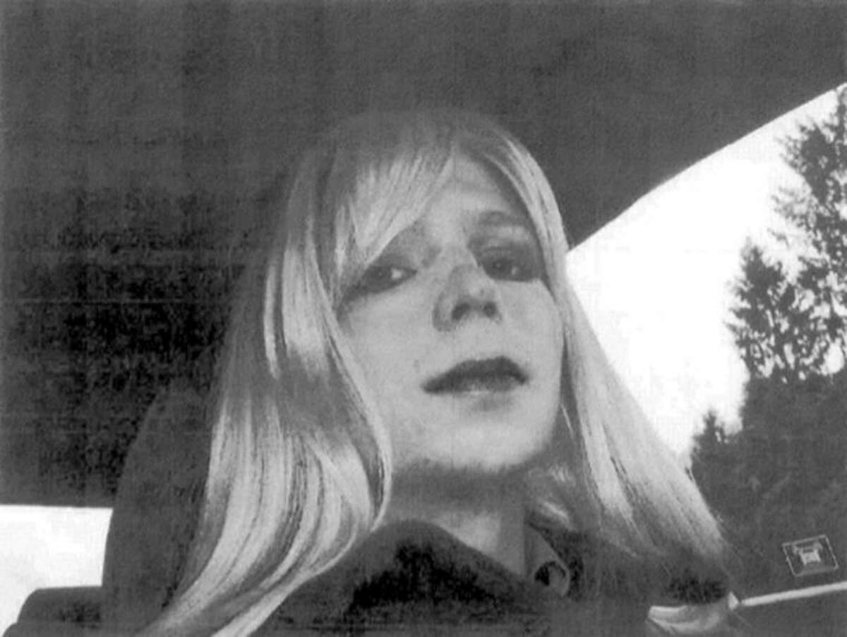 FILE - In this undated file photo provided by the U.S. Army, Pfc. Chelsea Manning poses for a photo wearing a wig and lipstick. The Bureau of Prisons has rejected the Army?’s request to accept the transfer of national security leaker Pvt. Chelsea Manning from a military prison. So the military will begin treatment for her gender-identity condition. A defense official says Defense Secretary Chuck Hagel has approved the Army?’s recommendation to keep Manning in military custody and start a rudimentary level of gender treatment. (AP Photo/U.S. Army, File)