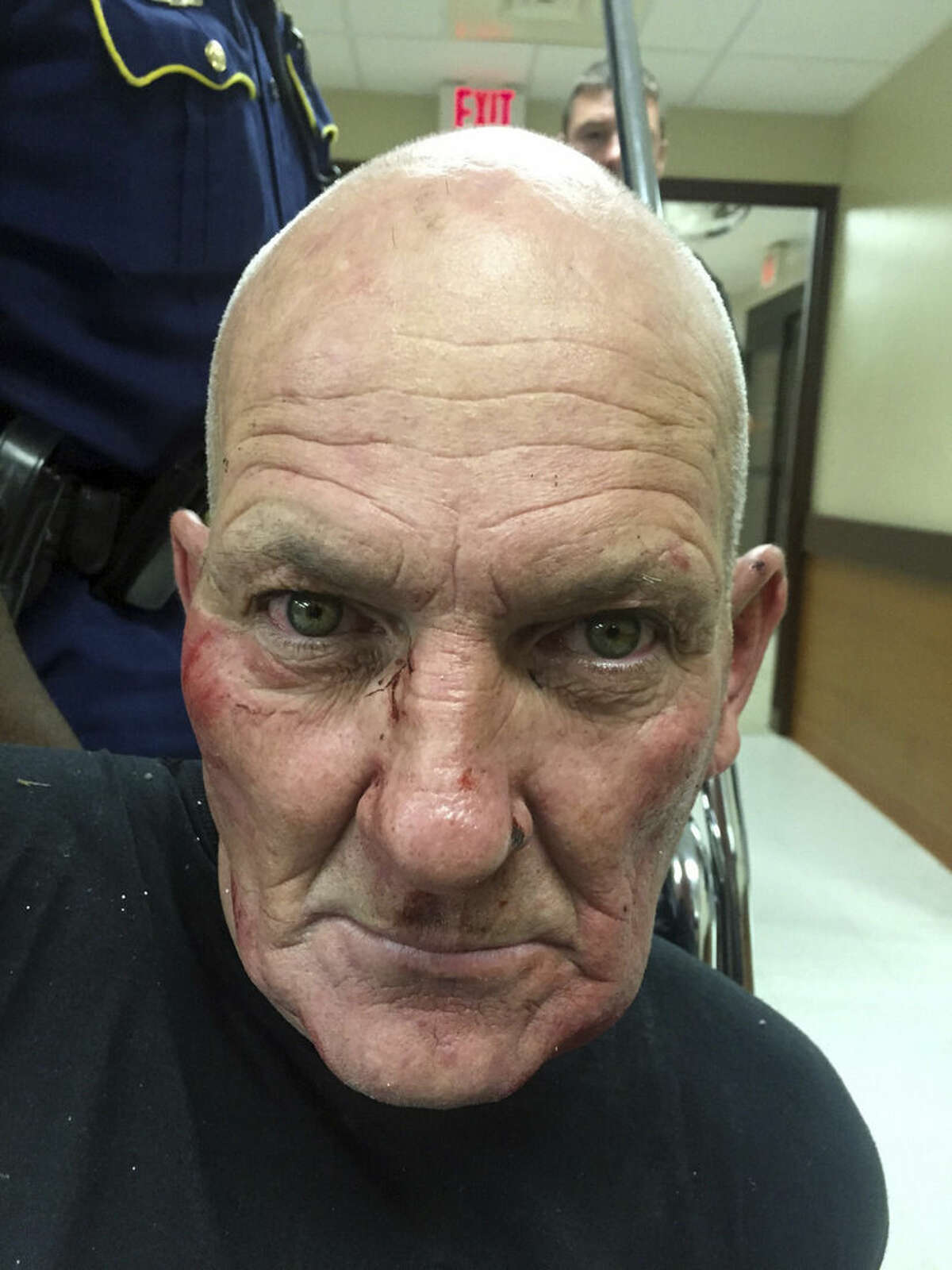 This photo released by the Louisiana State Police shows Kevin Daigle, 54, of Lake Charles, La. A Louisiana state trooper was shot in the head and critically injured Sunday, Aug. 23, 2015, during a struggle with a man whose pickup truck had run into a ditch after being reported as driving erratically, Louisiana State Police said. Col. Michael Edmonson, head of state police, said the arrested man. Col. Mike Edmonson, head of the Louisiana State Police, says 43-year-old Senior Trooper Steven Vincent died Monday, Aug. 24, 2015, at a hospital in Lake Charles, La. (Louisiana State Police via AP)
