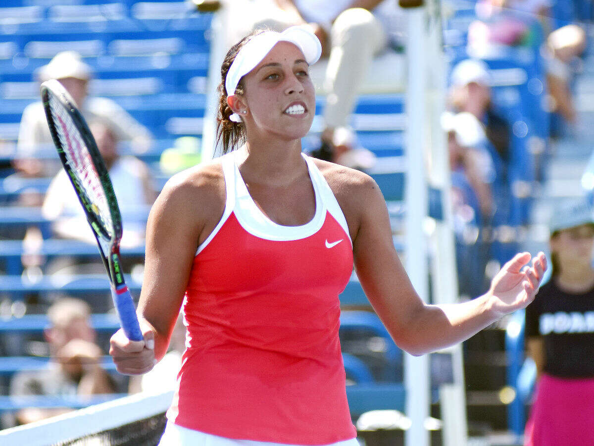 Madison Keys at the Connecticut Open in New Haven.