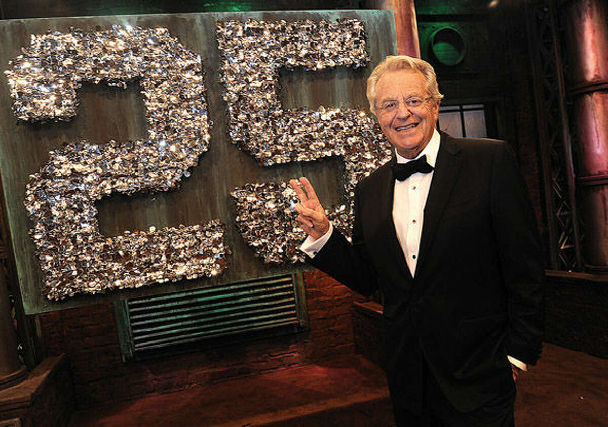 Talk show host Jerry Springer celebrated his program’s 25th anniversary on Monday at the Stamford Media Center. 