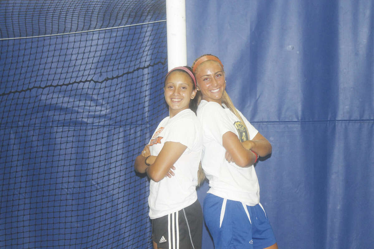 Photo by Joe Ryan Westhill girls soccer captains for this fall are, from left, Cassie Herrera and Natalie Druehl.