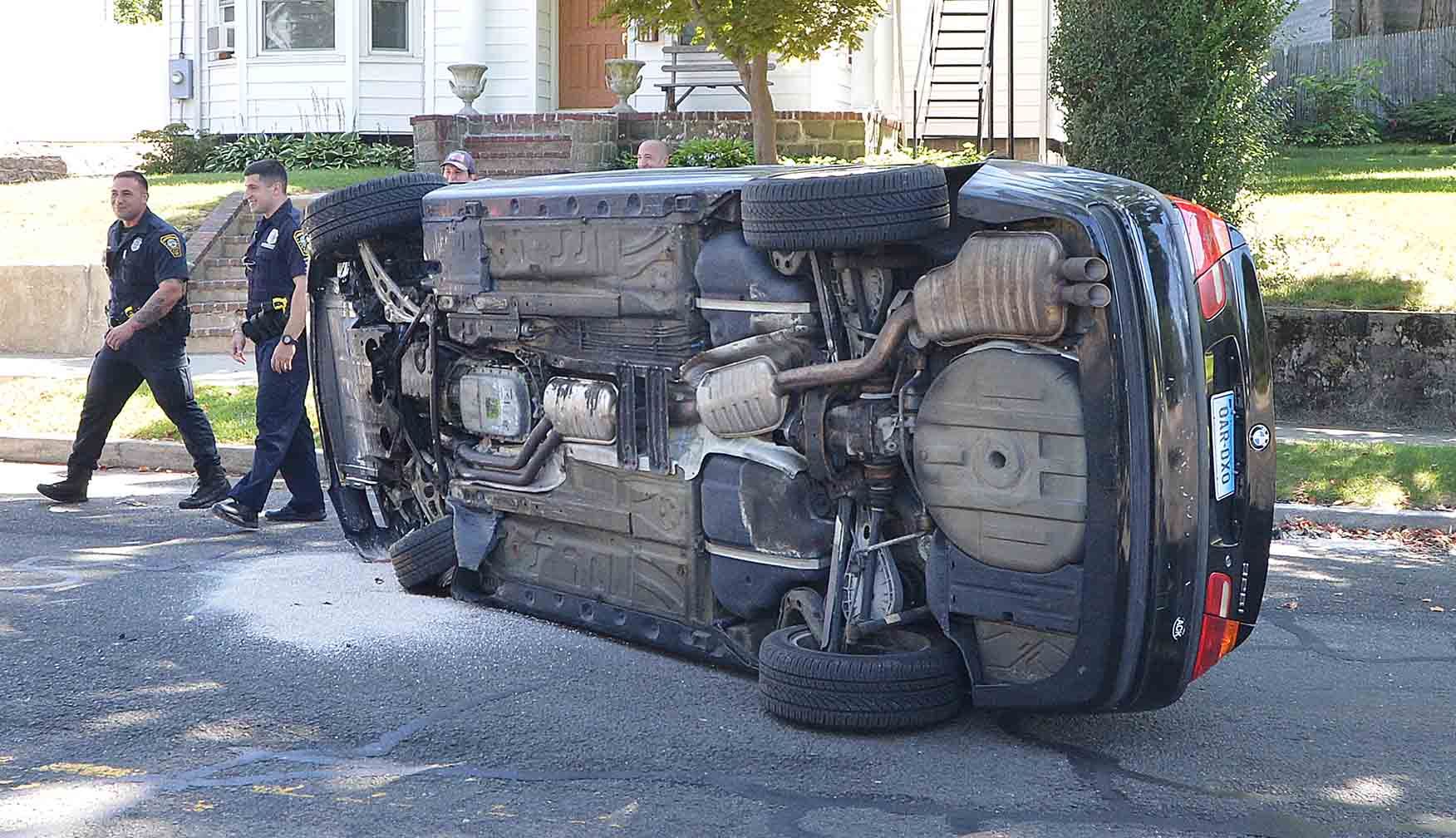 Flax Hill Road in South Norwalk reopened after rollover accident