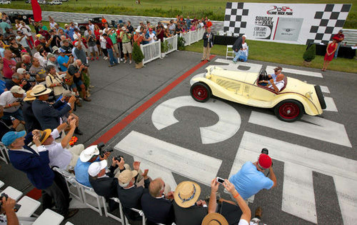 Stamford resident Peter Sachs and his 1933 Alfa Romeo 8C 2300 took home Best of Show at the 32nd Park Councour d’Elegance at Lime Rock Park on Sunday. 