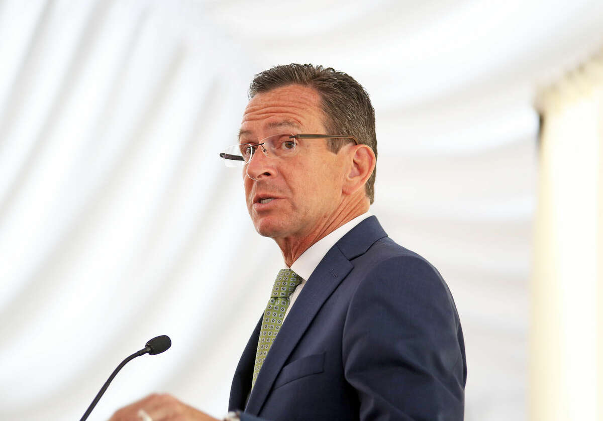 Governor Dannel P. Malloy speaks at the 27th annual meeting of the Stamford Chamber of Commerce at Hilton Stamford Hotel & Executive Meeting Center Friday afternoon. Hour Photo / Danielle Calloway