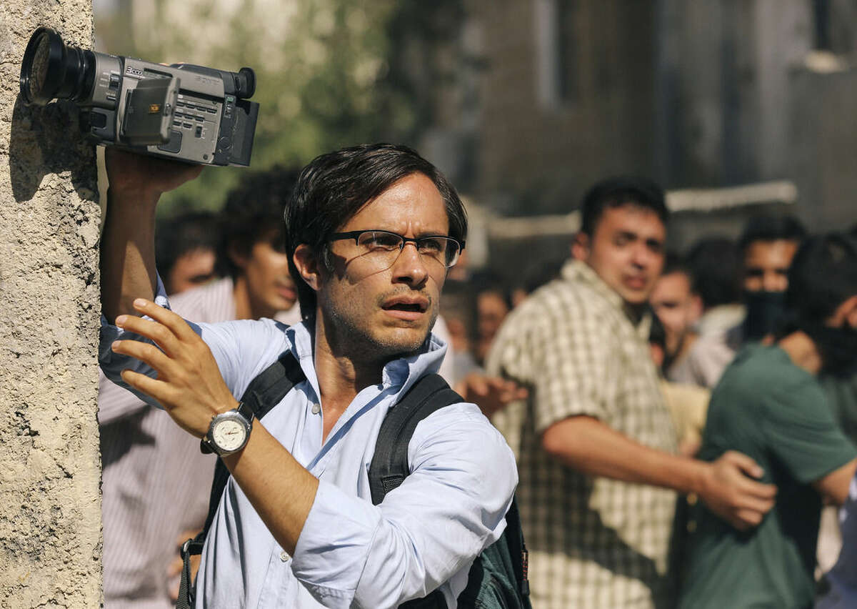 This image released by Open Road Films shows Gael Garcia Bernal in a scene from the film, "Rosewater." (AP Photo/Open Road Films, Laith Al-Majali)