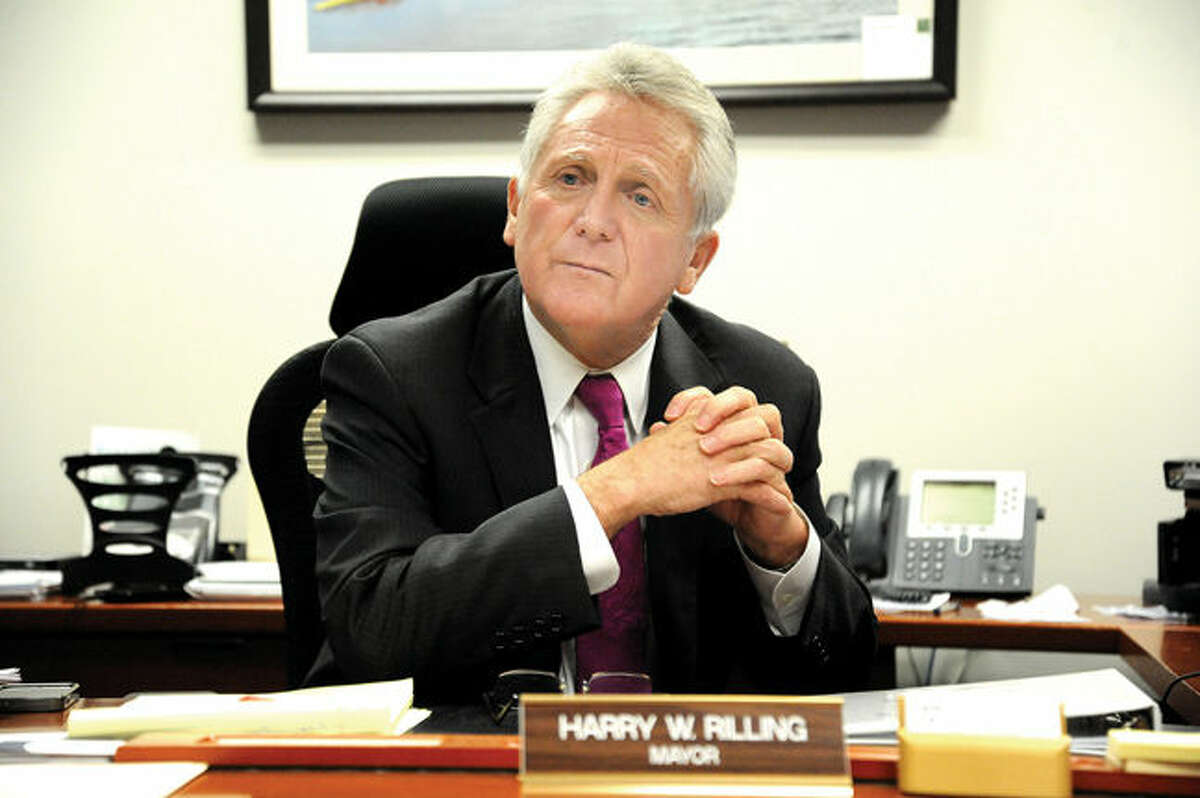 Norwalk Mayor Harry Rilling speaks to The Hour about his first year in office. Hour photo/Matthew Vinci