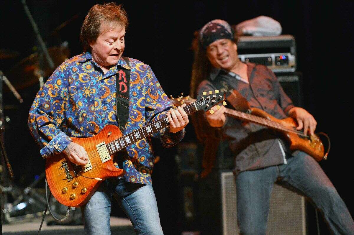 Hour Photo/Alex von Kleydorff Musician Rick Derringer performs during the 5th annual 'Night of Music' at Fairfield University's Quick Center for The Performing Arts Saturday night to benefit the Lebo-DeSantie Center for Liver and Pancreatic Disease at St. Vincent Hospital