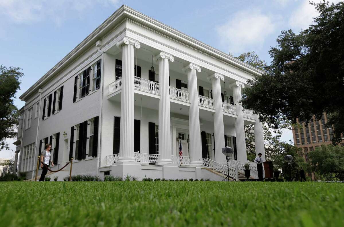 The restored Texas Governor's Mansion is seen Wednesday, July 18, 2012, in Austin, Texas. After four years and a $25 million restoration project, the historic Texas Governor's Mansion that was nearly destroyed by fire is complete. (AP Photo/Eric Gay)