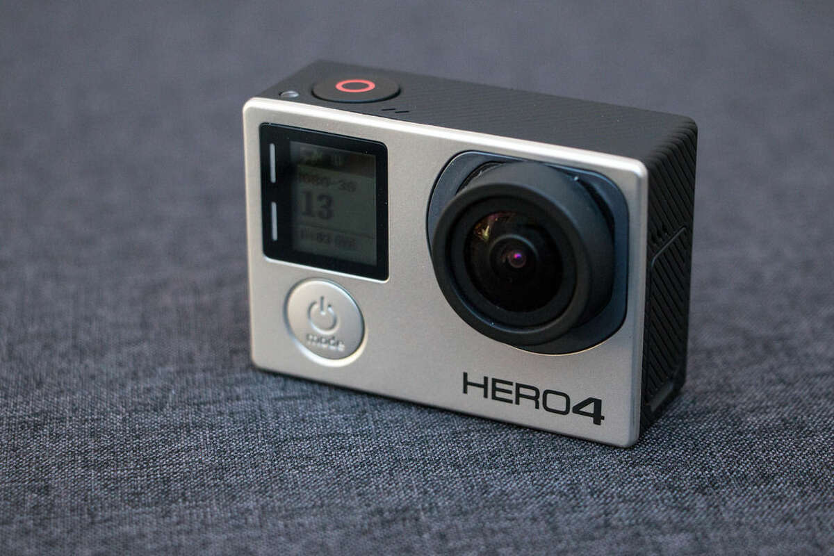 This Dec. 16, 2014 photo shows the GoPro HERO 4 Black camera, in Decatur, Ga. The HERO 4 is capable of shooting ultra-high definition video, also known as 4k video, and has Wi-Fi and Bluetooth technology built in for communication directly with tablets and smartphones. (AP Photo/Ron Harris)