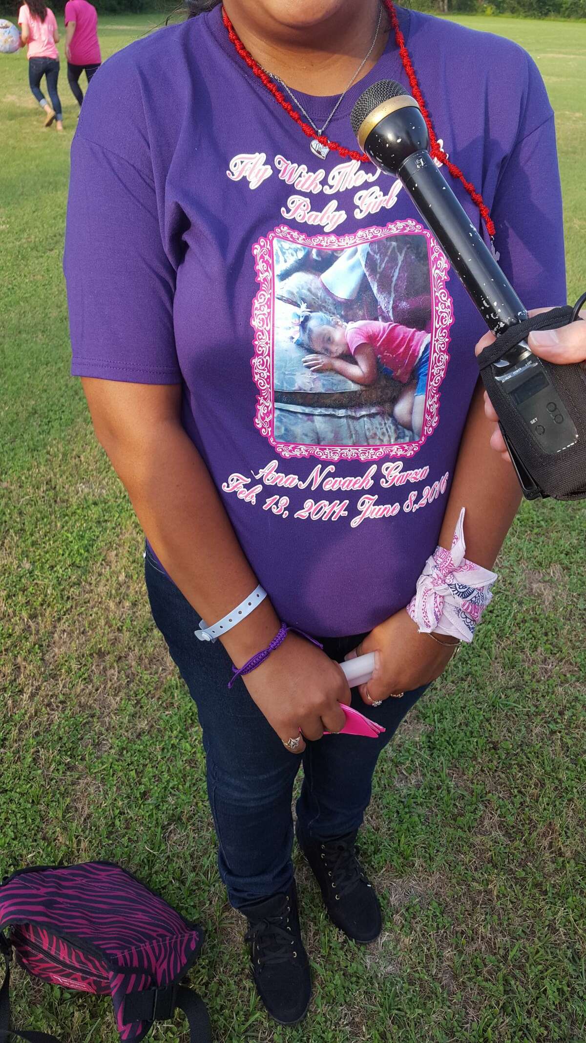 Family members wore memorial t-shirts to honor Garza.