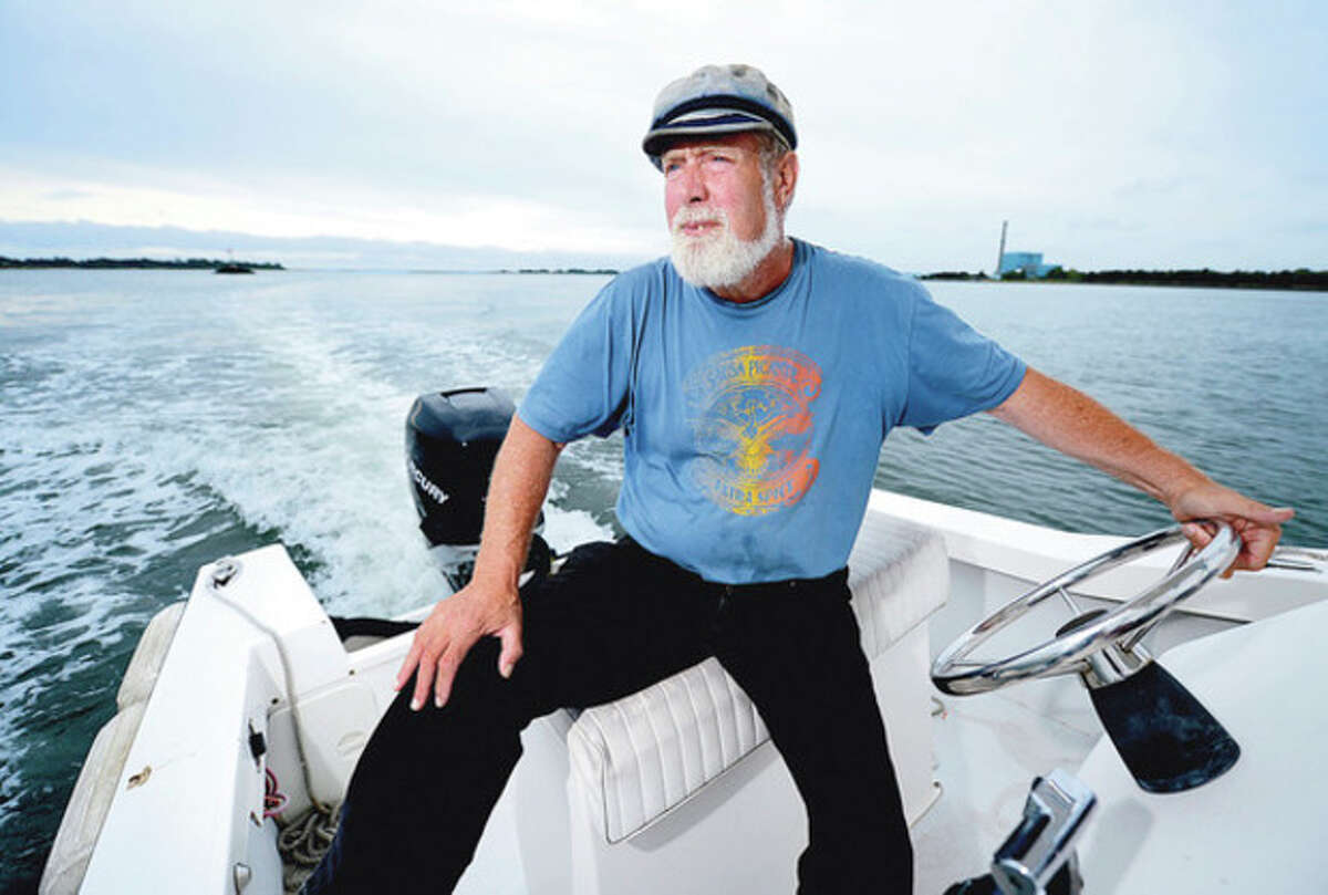Hour photo / Erik Trautmann Soundkeeper Terry Backer is marking 25 years of protecting Long Island Sound.