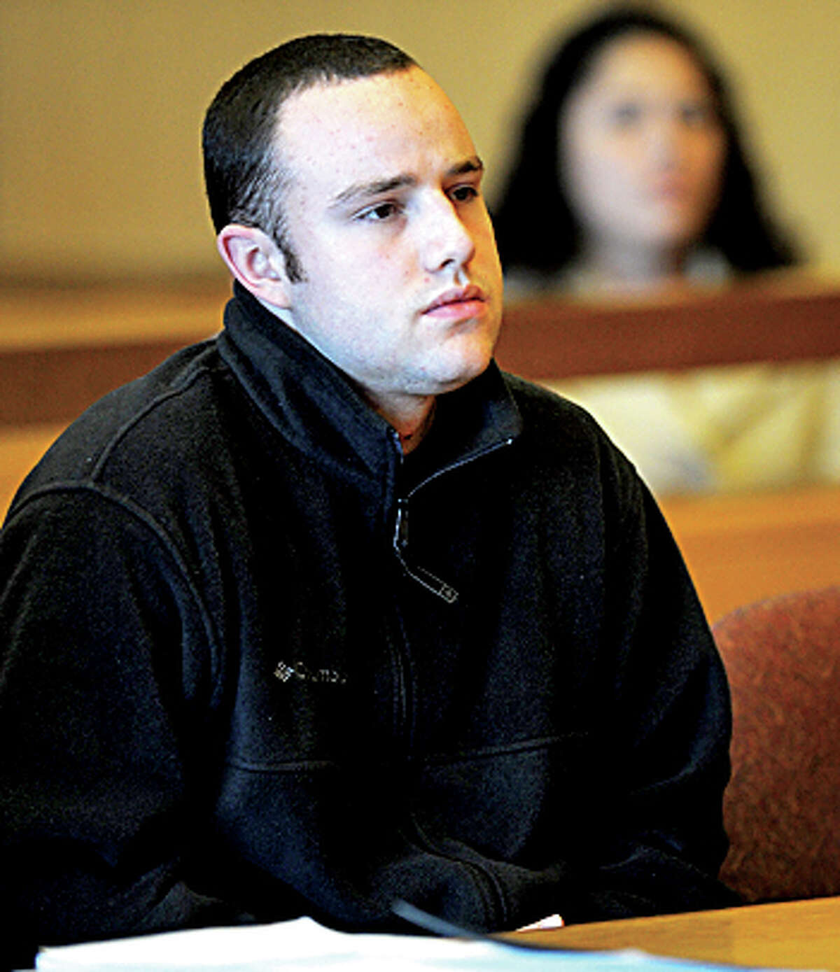 Aaron Ramsey of Wilton is found not guilty by reason of mental disease or deficiency by a three-judge panel during a verdict reading at state Superior Court in Stamford on Wednesday, December 12, 2012. Ramsey was on trial for beating his father, Edward, to death in May after Ramsey allegedly heard voices.